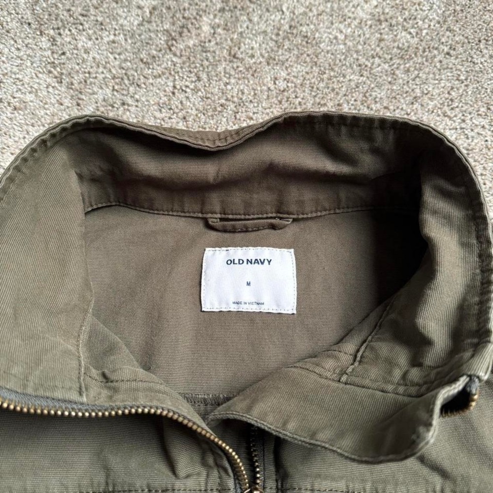 OLD NAVY "OLIVE" FLIGHT JACKET - Picture 3 of 5